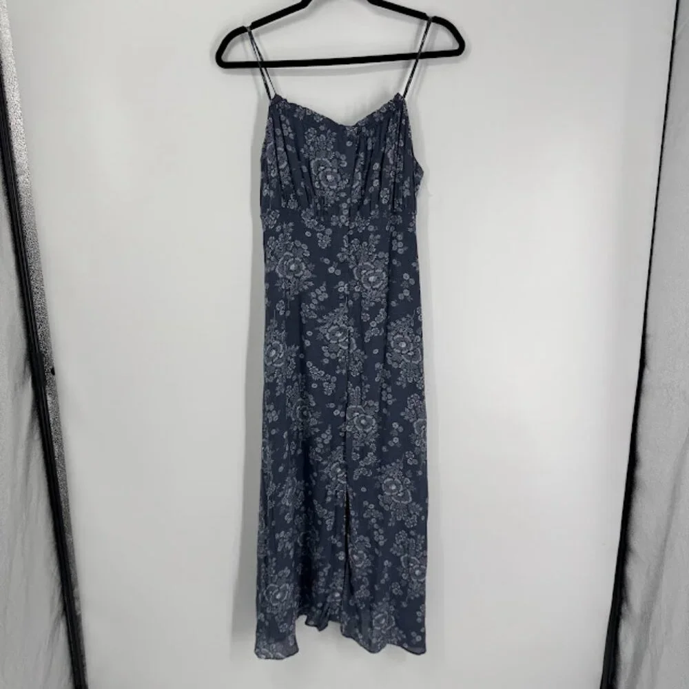 Madewell Archival Floral Tie-Back Button-Front Midi Dress Size 0 NWT - Picture 5 of 15